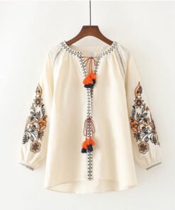 EMBROIDERED TOP