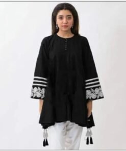 TUSSELS EBROIDERED SHIRT