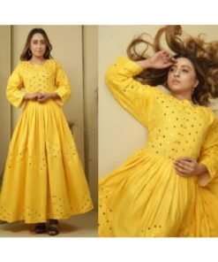 Alternative view of MIRROR WORK FROCK / MAXI