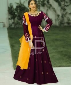 Alternative view of EMBROIDERED SLEEVES FROCK