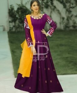 EMBROIDERED SLEEVES FROCK