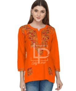 Alternative view of EMBROIDERED TOP
