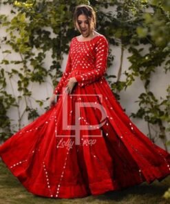 Alternative view of MIRROR WORK FROCK