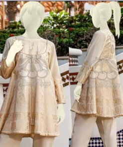 EMBROIDERED BLOCK PRINT