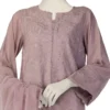 LILAC PAPER COTTON EMBROIDERED 3 PIECE STITCHED SUIT