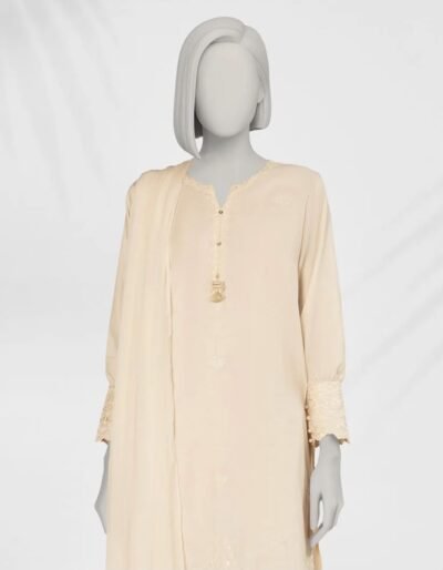 J. BEIGE EMBROIDERED LIMINAL 3PC STITCHED