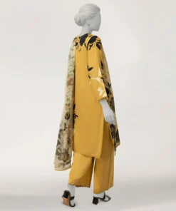 YELLOW LAWN EMBROIDERED STITCHED 2PC - Image 4